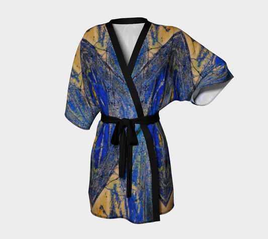 Kimono Robe: Azurite and Malachite Siberia