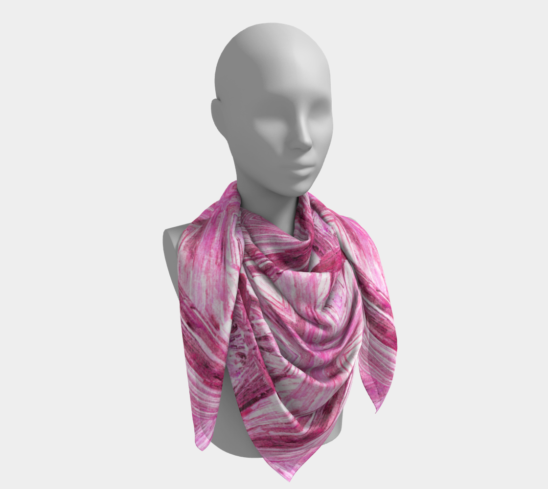 Square Scarf: Goethite, , , Teller County, Colarado, USA, Brian Kosnar, Pink