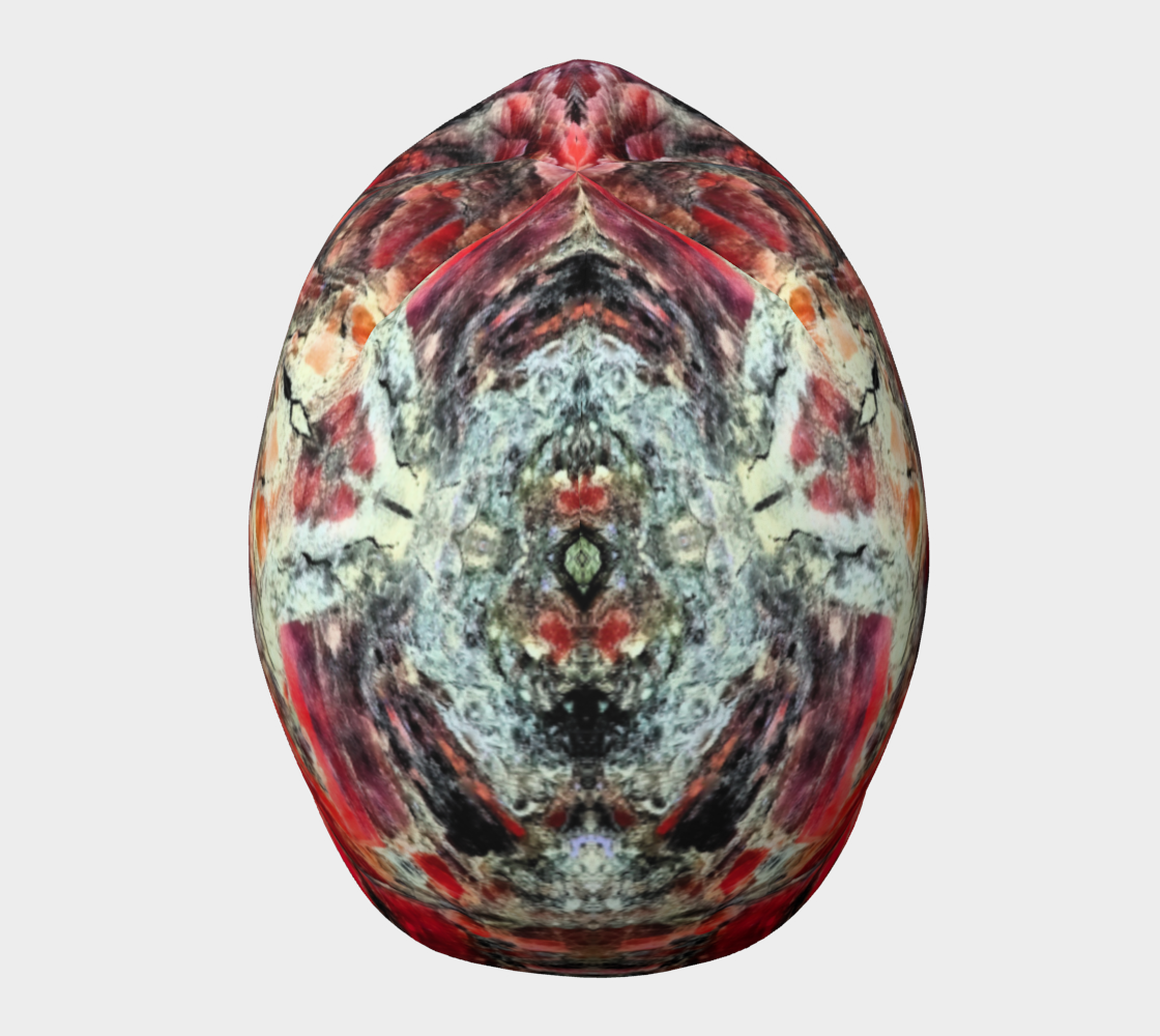 Beanie: Hematite, Iridescent, Graves Mt, , Georgia, USA, Original Color under UV Light