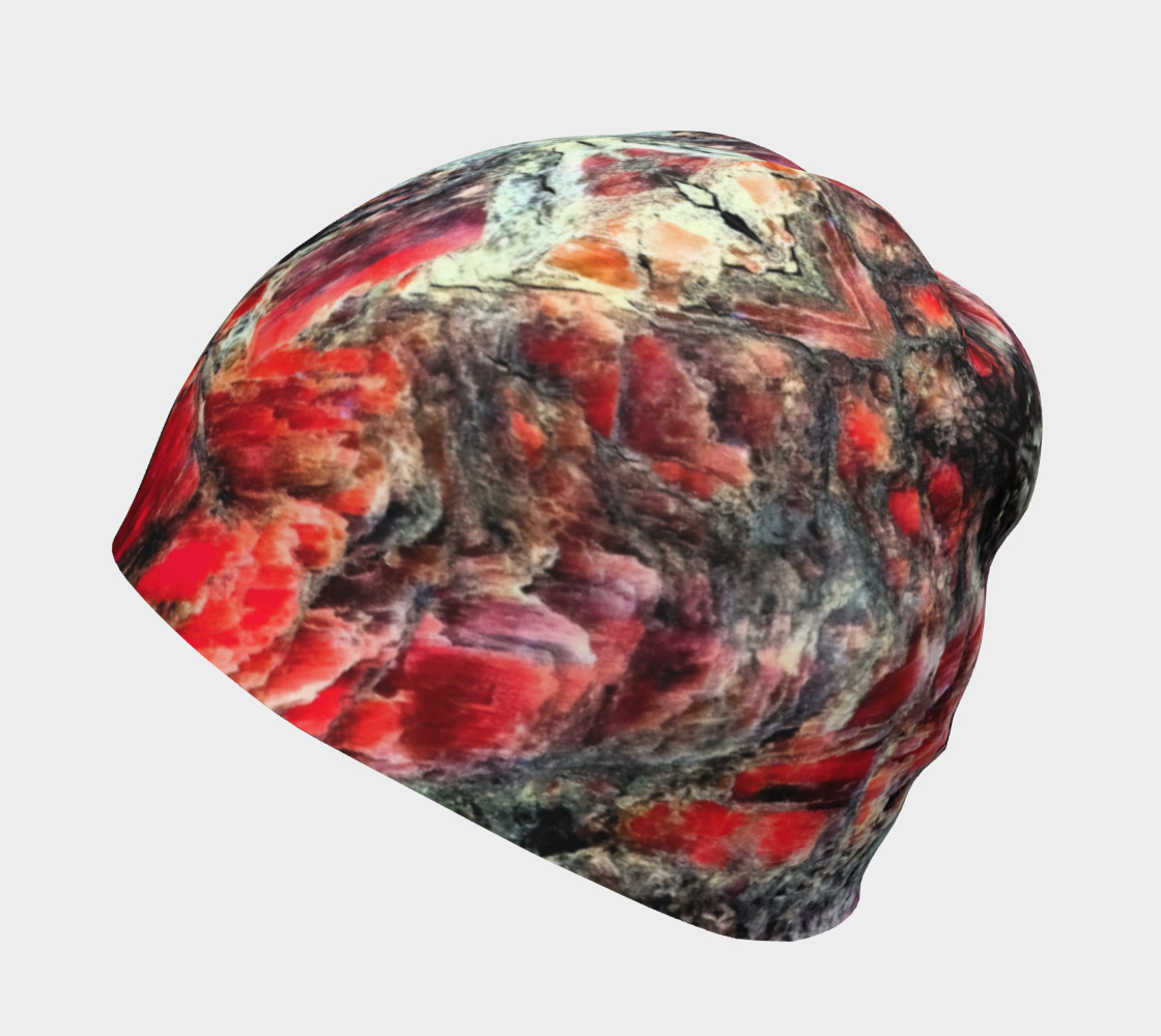 Beanie: Hematite, Iridescent, Graves Mt, , Georgia, USA, Original Color under UV Light