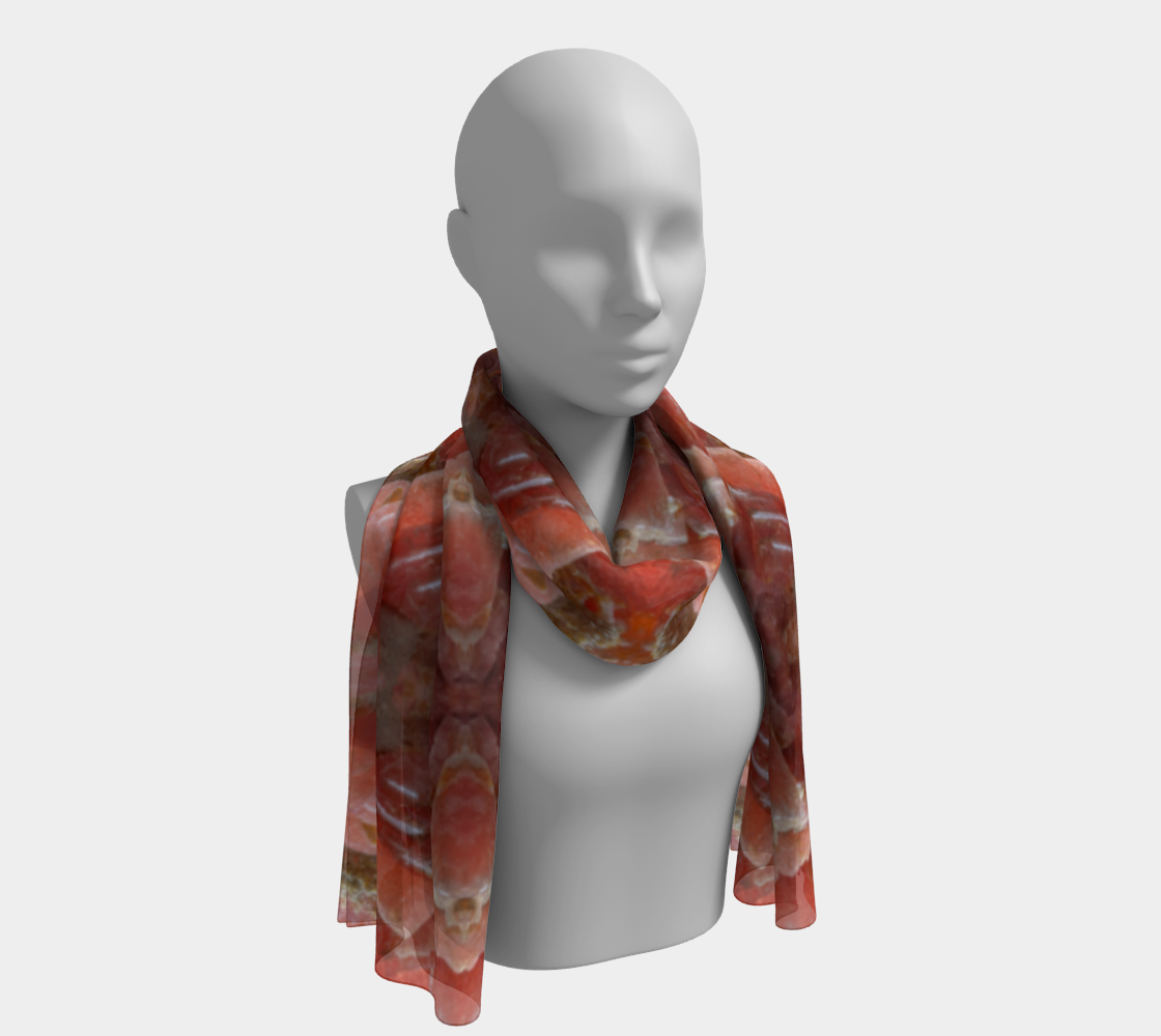 Long Scarf: Rhodocrosite, , Proudettes Quarry, Mont St Hillaire, Quebec, Canada, ex Neal Pfaff, Original Color3