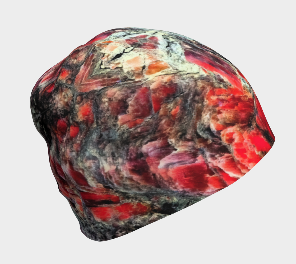 Beanie: Hematite, Iridescent, Graves Mt, , Georgia, USA, Original Color under UV Light