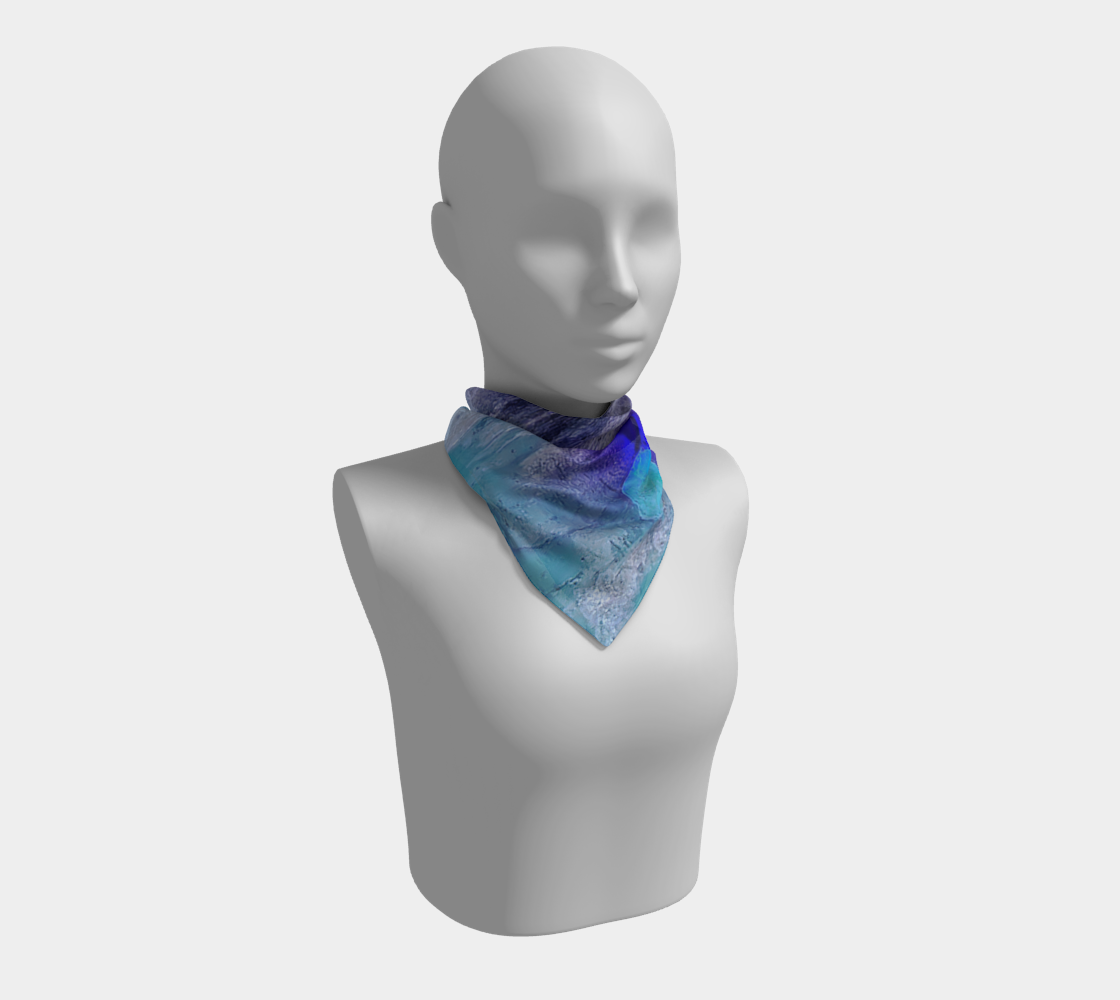 Square Scarf:Muscovite w Gartet, North Carolina, USA, Inverted Color