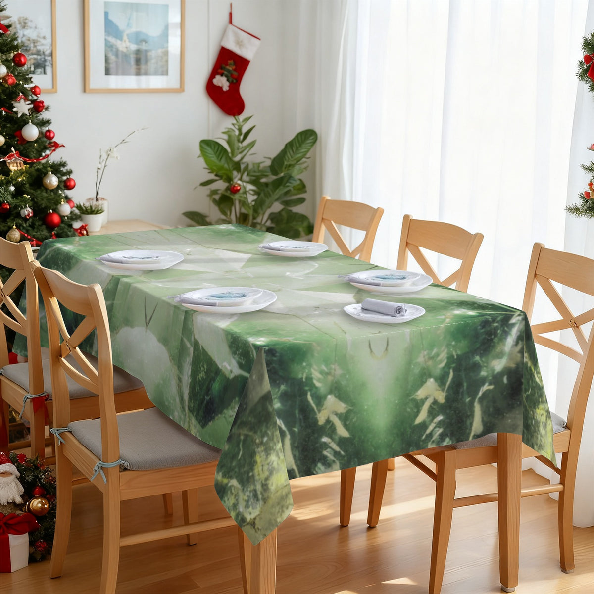 Tablecloth: Quartz, with Chlorite — Montgomery County, North Carolina, USA — Original Color