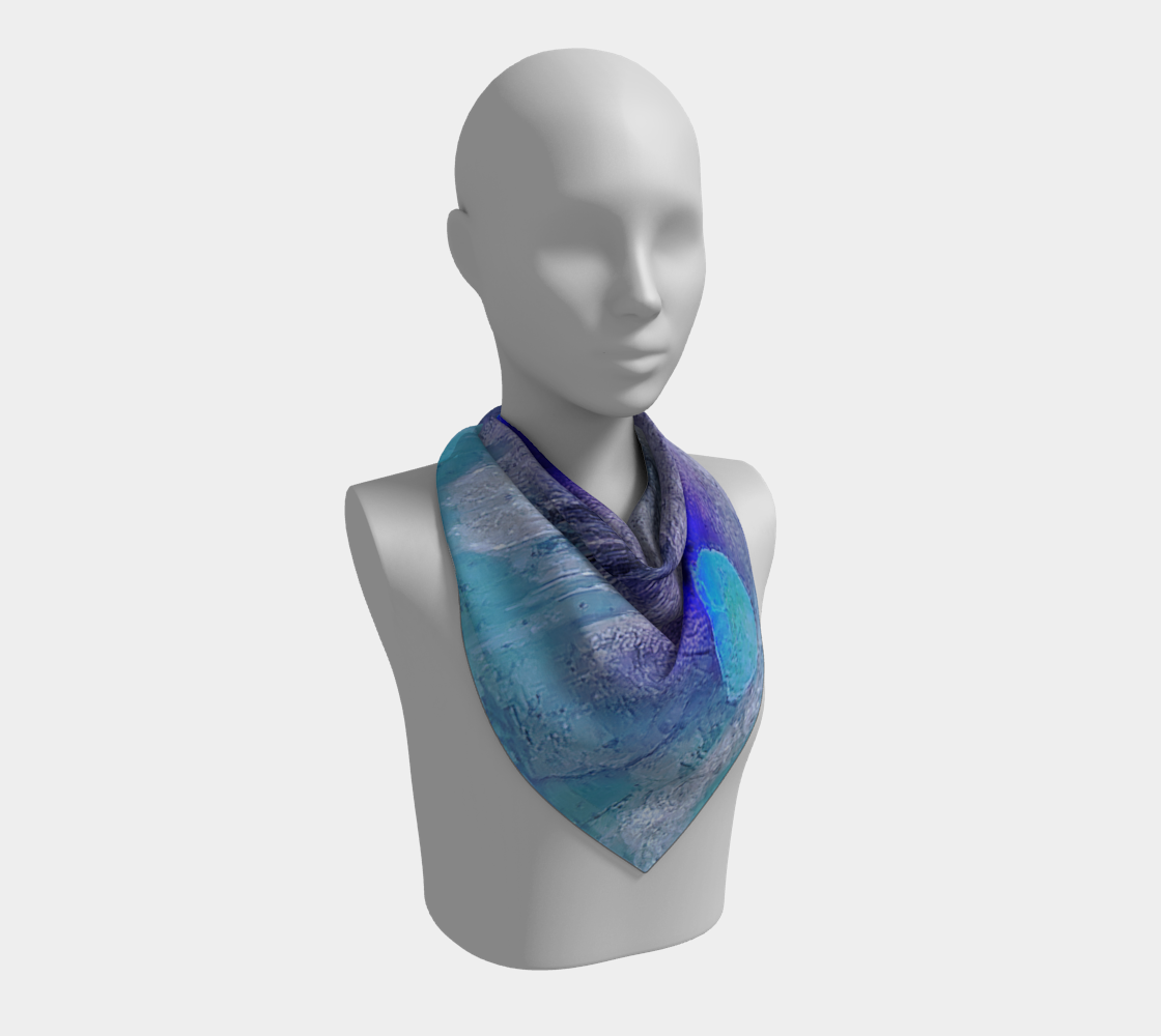 Square Scarf:Muscovite w Gartet, North Carolina, USA, Inverted Color