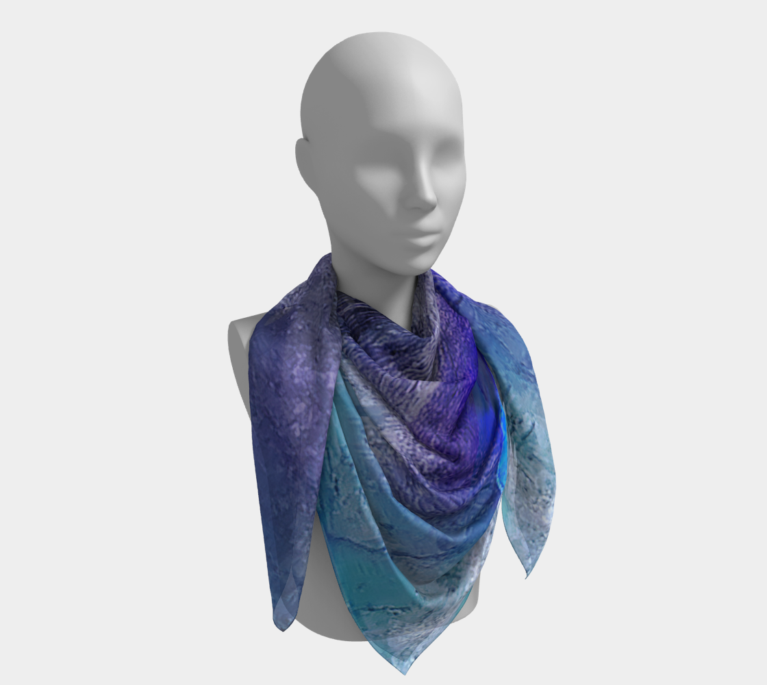 Square Scarf:Muscovite w Gartet, North Carolina, USA, Inverted Color