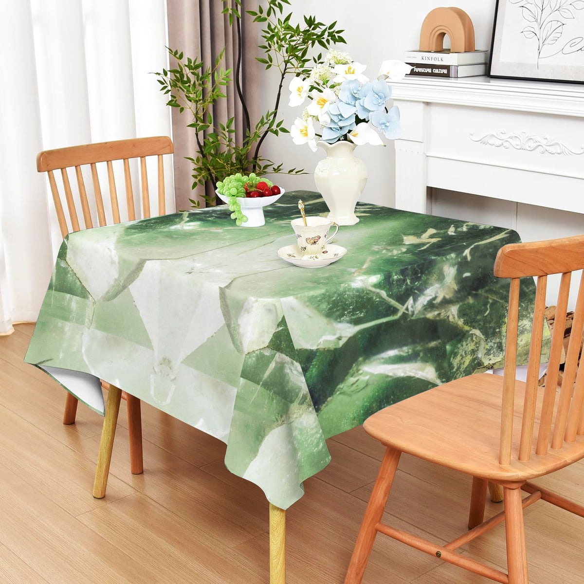 Tablecloth: Quartz, with Chlorite — Montgomery Couty, North Carolina, USA — Original Color