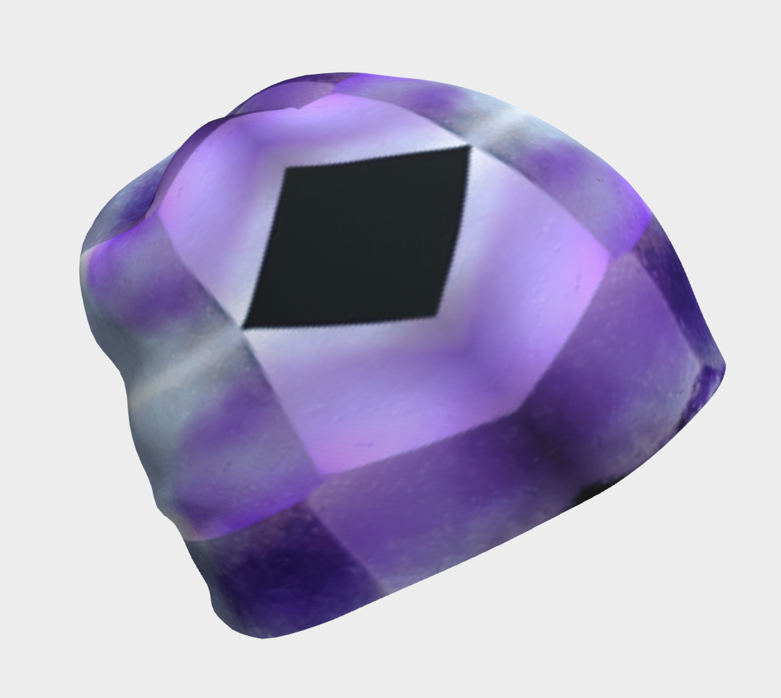 Beanie: Quartz, Amethyst, "Hour Glass",, Morroco, Original Color Ver 1