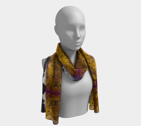 Long Scarf: Fluorite,with Calcite, Hardin County, Illinois, Original Color