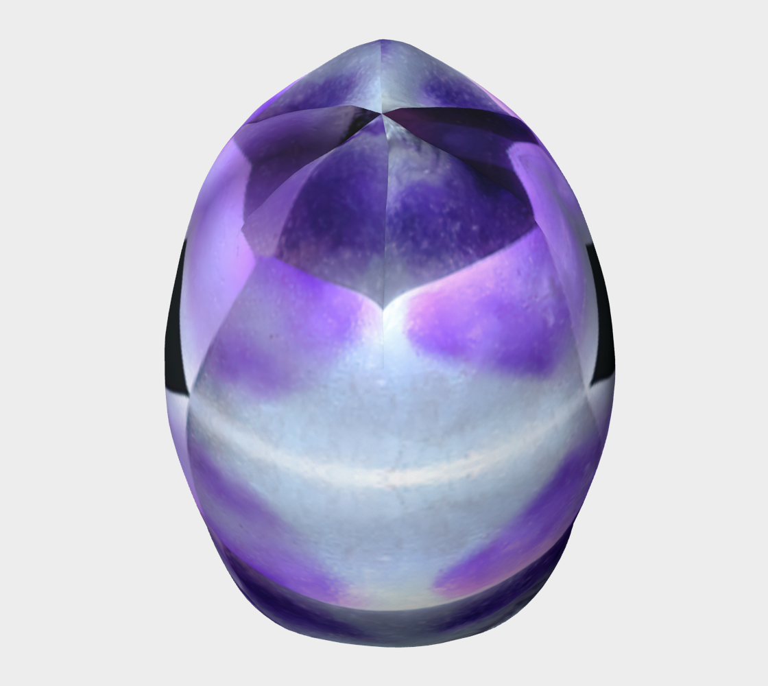 Beanie: Quartz, Amethyst, "Hour Glass",, Morroco, Original Color Ver 1