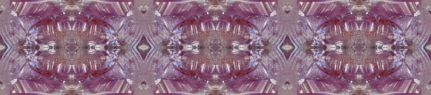 Long Scarf: Quartz, Amethyst, Zebulon, North Carolina, USA, Original Color