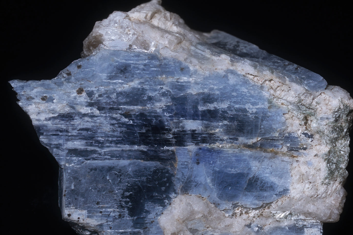 Wrap Dress, Kyanite Crystals, Black Mt., NC under UV Light