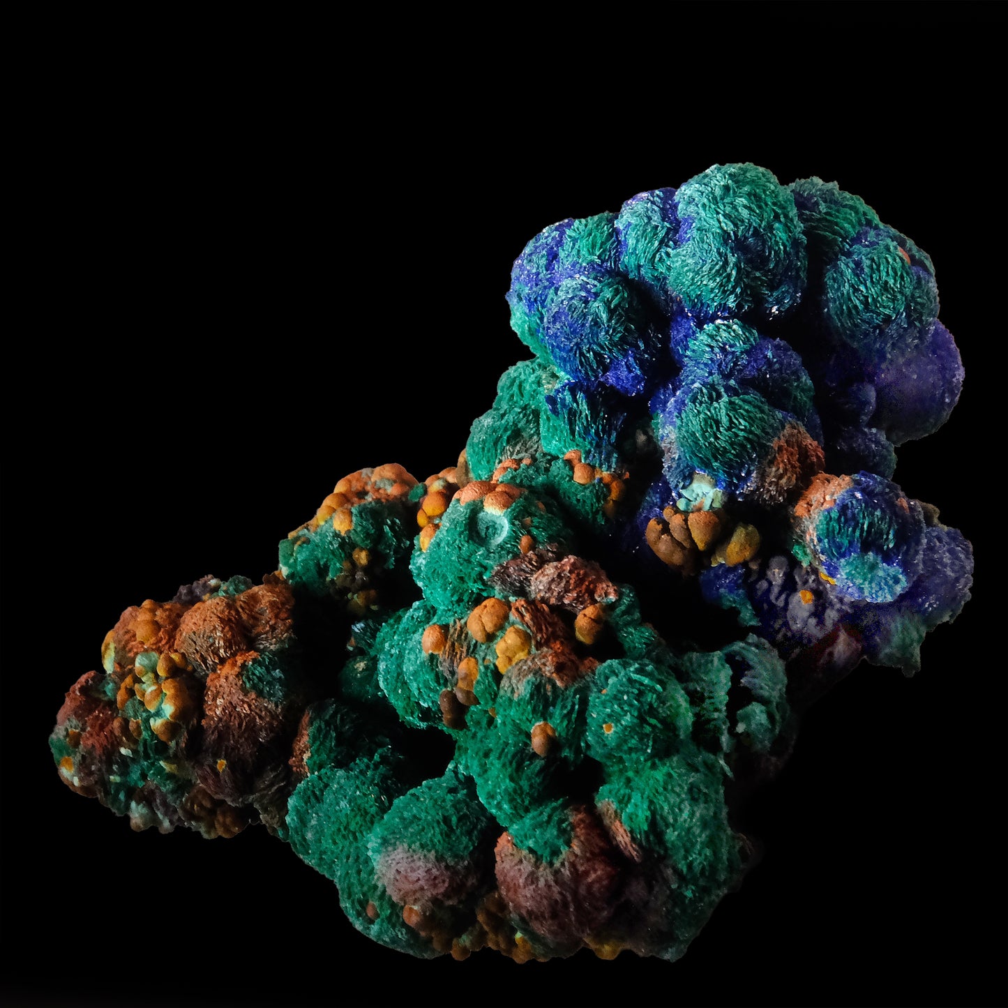 Tie: Malachite pseudomorph after Azurite Seabra, Bahia, Brazil – Early 1990s EX Chris Wright