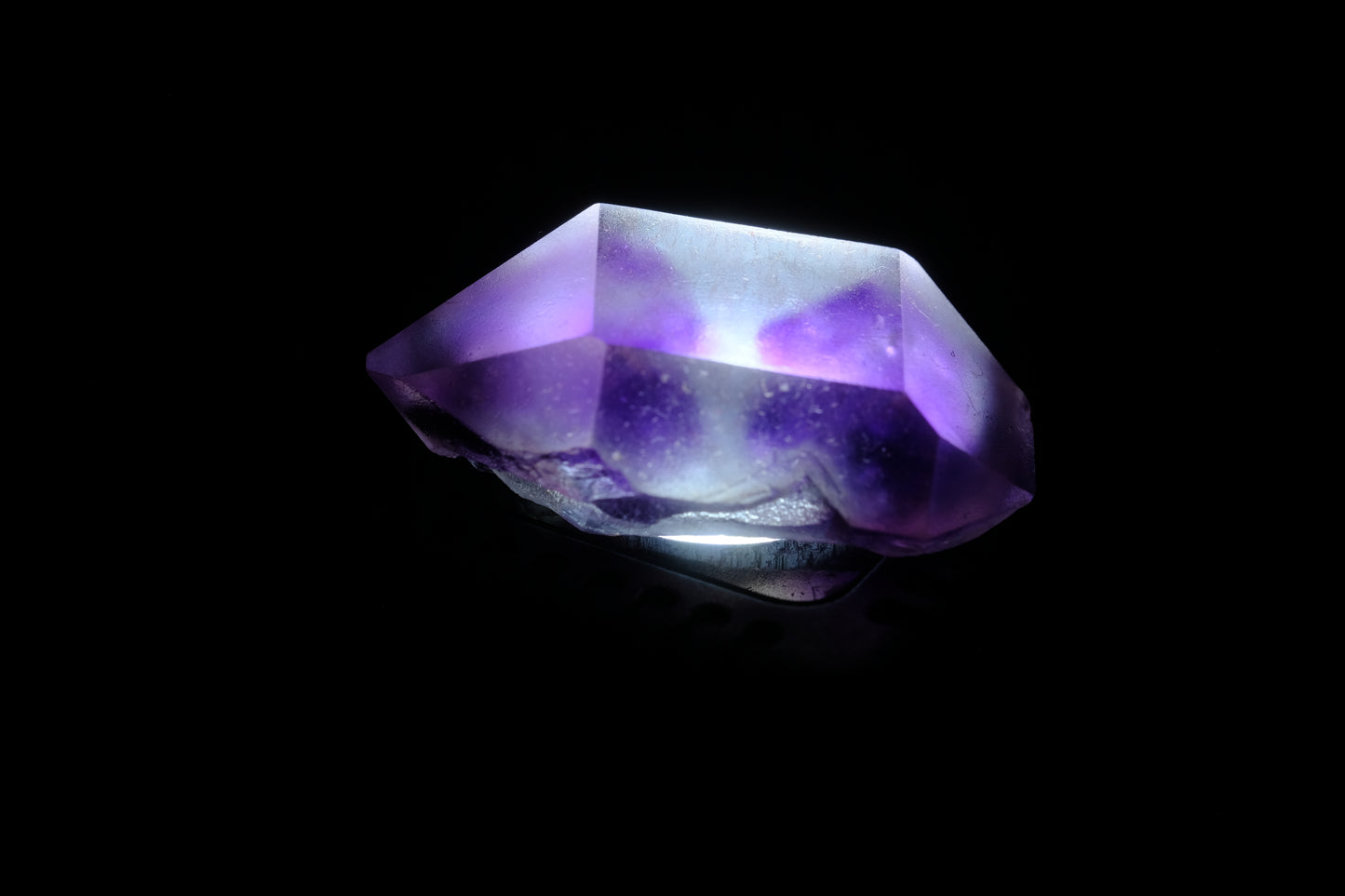 Beanie: Quartz, Amethyst, "Hour Glass", Morroco, Original Color Ver 2