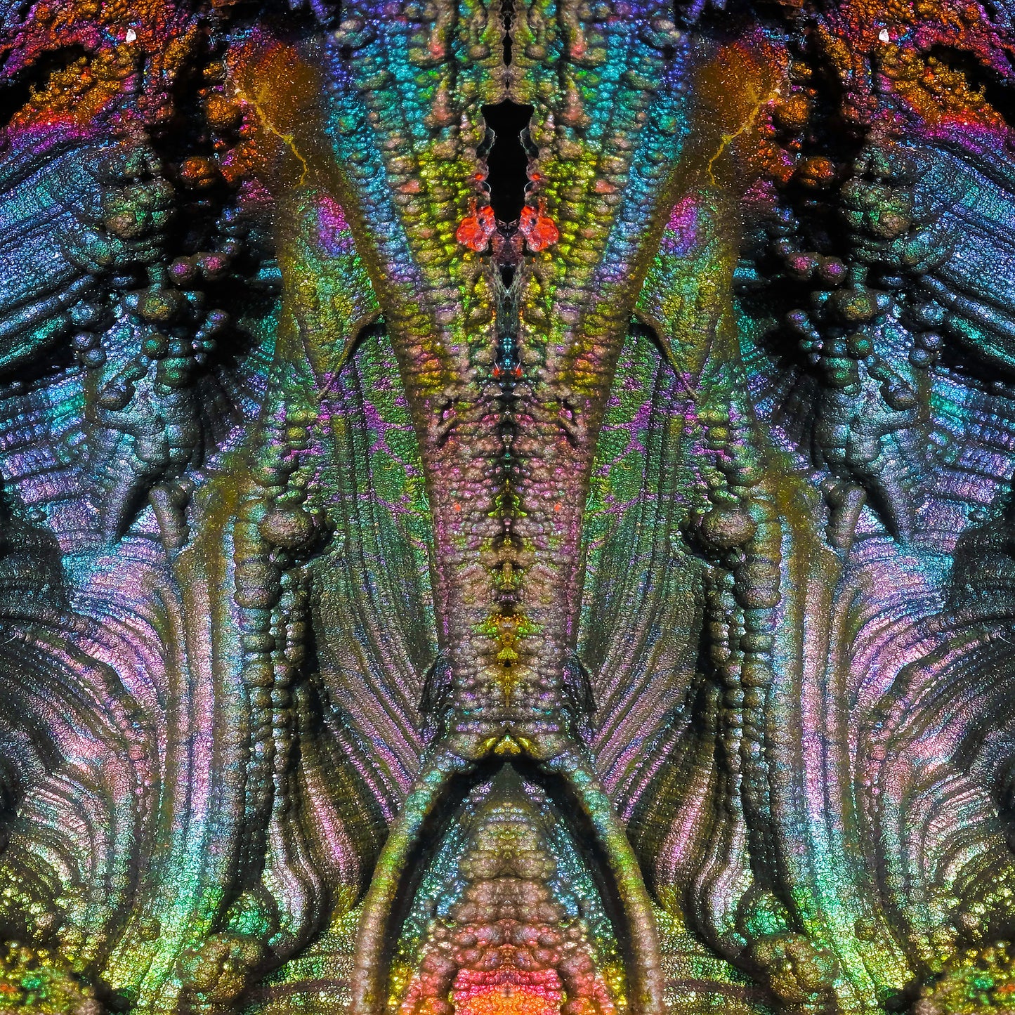 Men's Tie: Hematite, Iridescent, Graves Mt, Georgia, USA