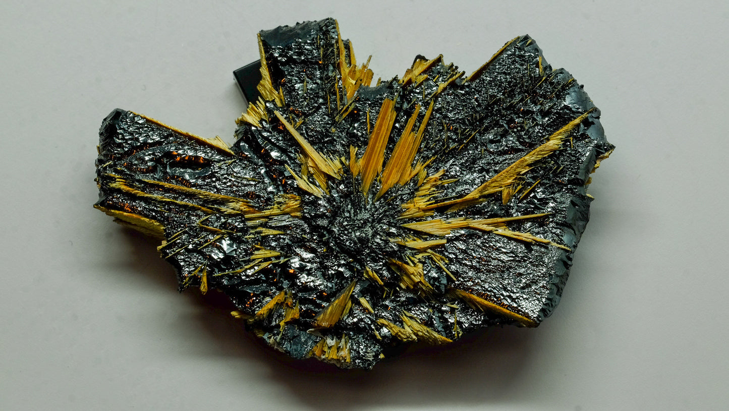 Long Scarf: Hematite with Rutile Crystals, Brazil (2)