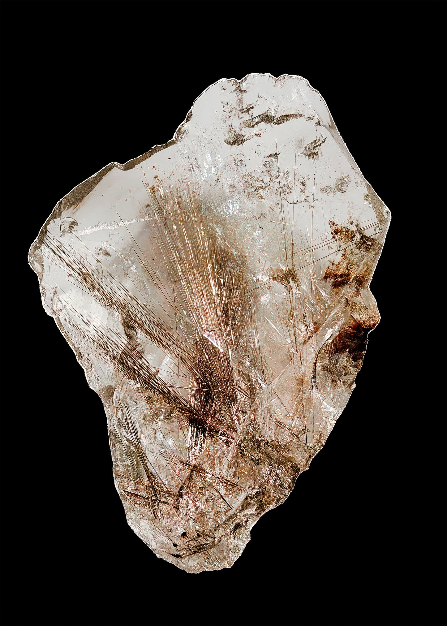 Quartz Rutilated Alexander County Circa 1905 North Carolina USA Pattern Quad Book Long Scarf Inverted Color