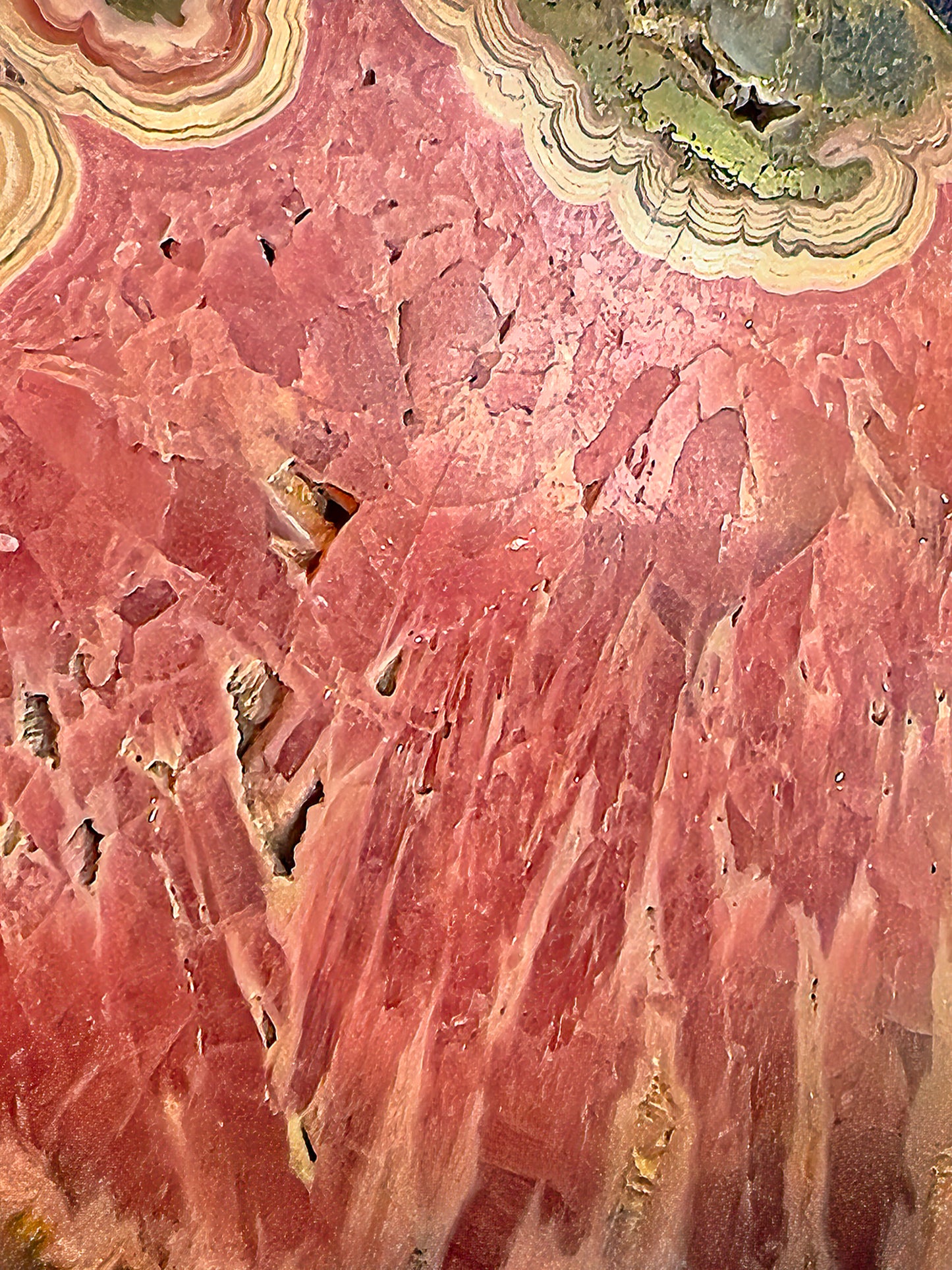 Long Scarf: Rhodocrosite, Argentina, Original Color