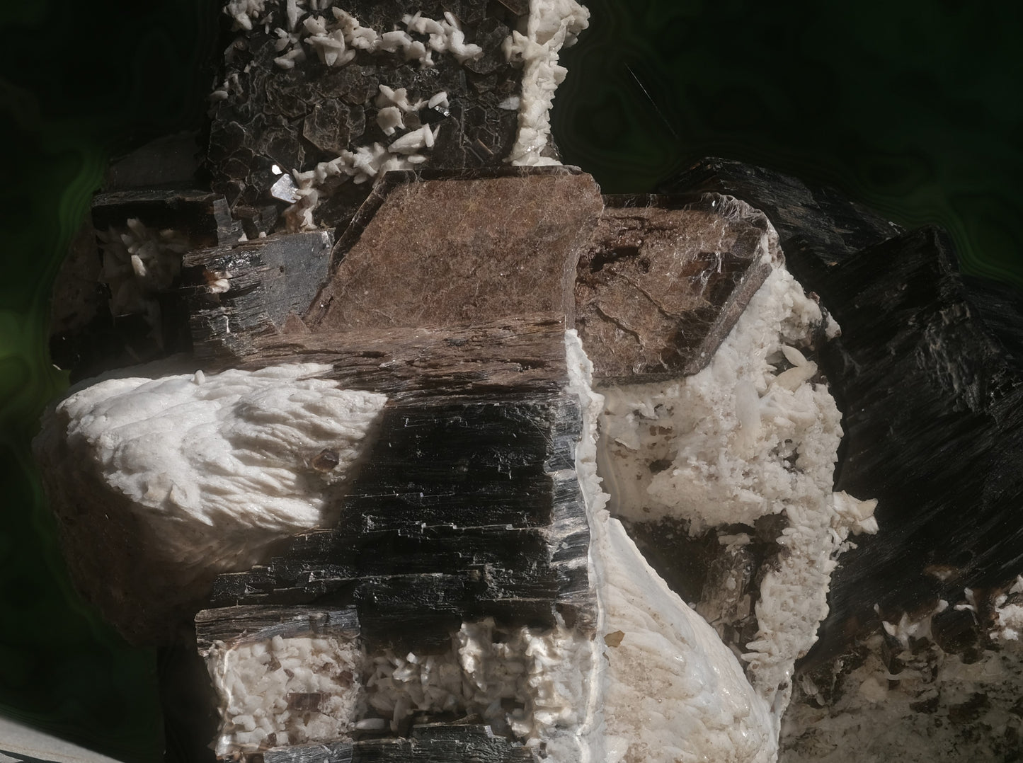 Men's Tie: Albite on Muscovite, Brazil,