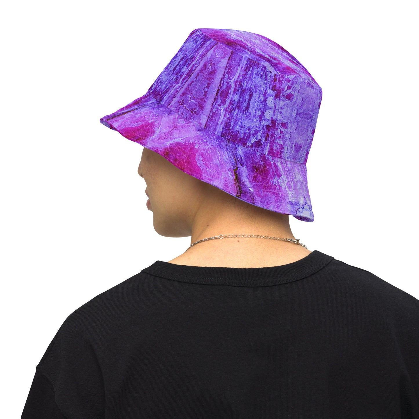Bucket Hat: Kyanite. Rare Fluorescent , Buncombe, North Carolina, Original Color Ver 1