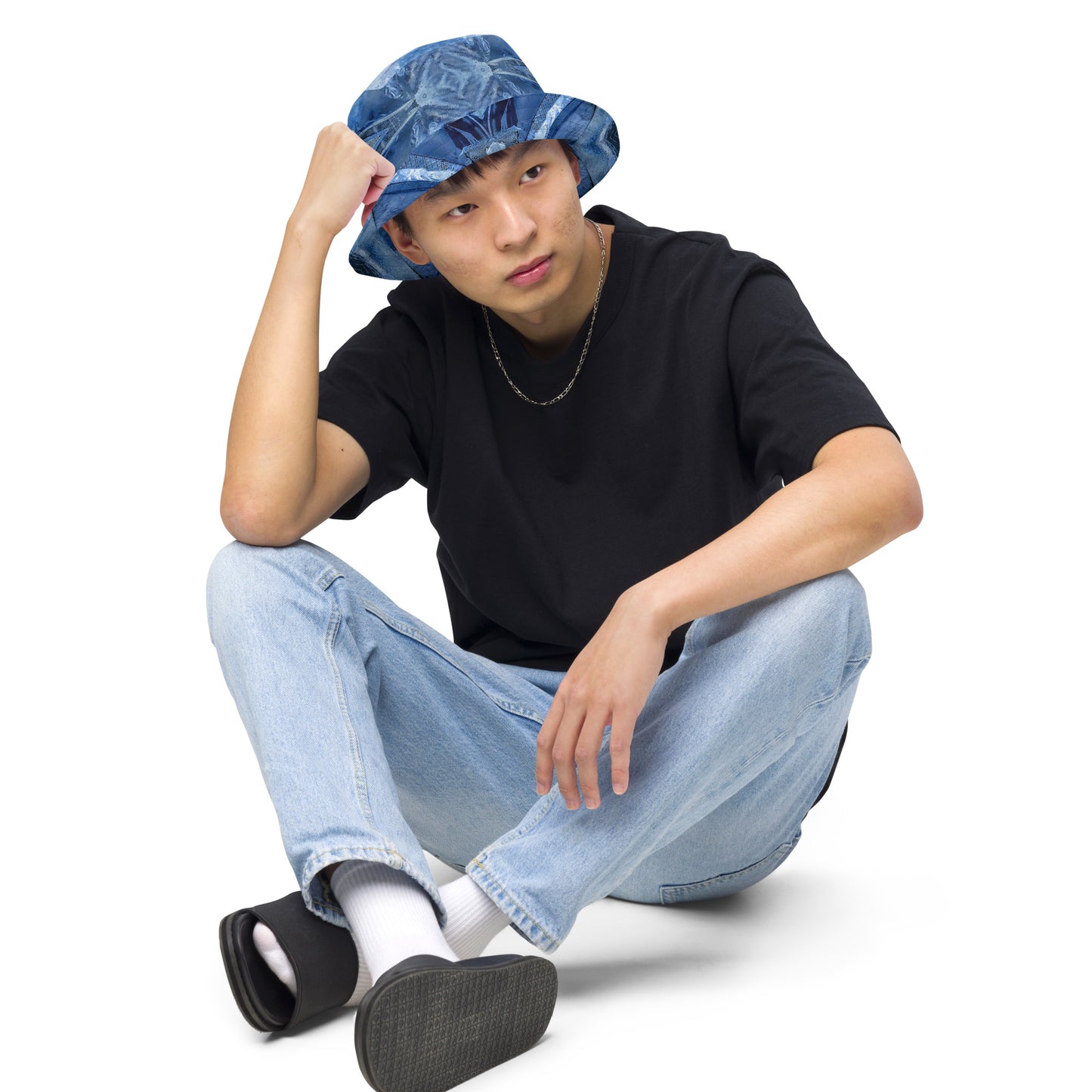 Bucket Hat: Calcite, Kazakhstan, INVERTED Color