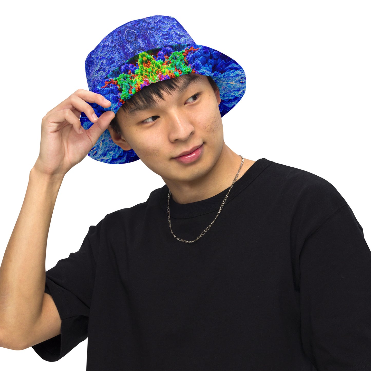 Bucket Hat: Malachite Crystals and Azurite Botryoids, Queen Copper Mine, Bisbee, Arizona, USA, EX Yale, Circa 1900, Original Color