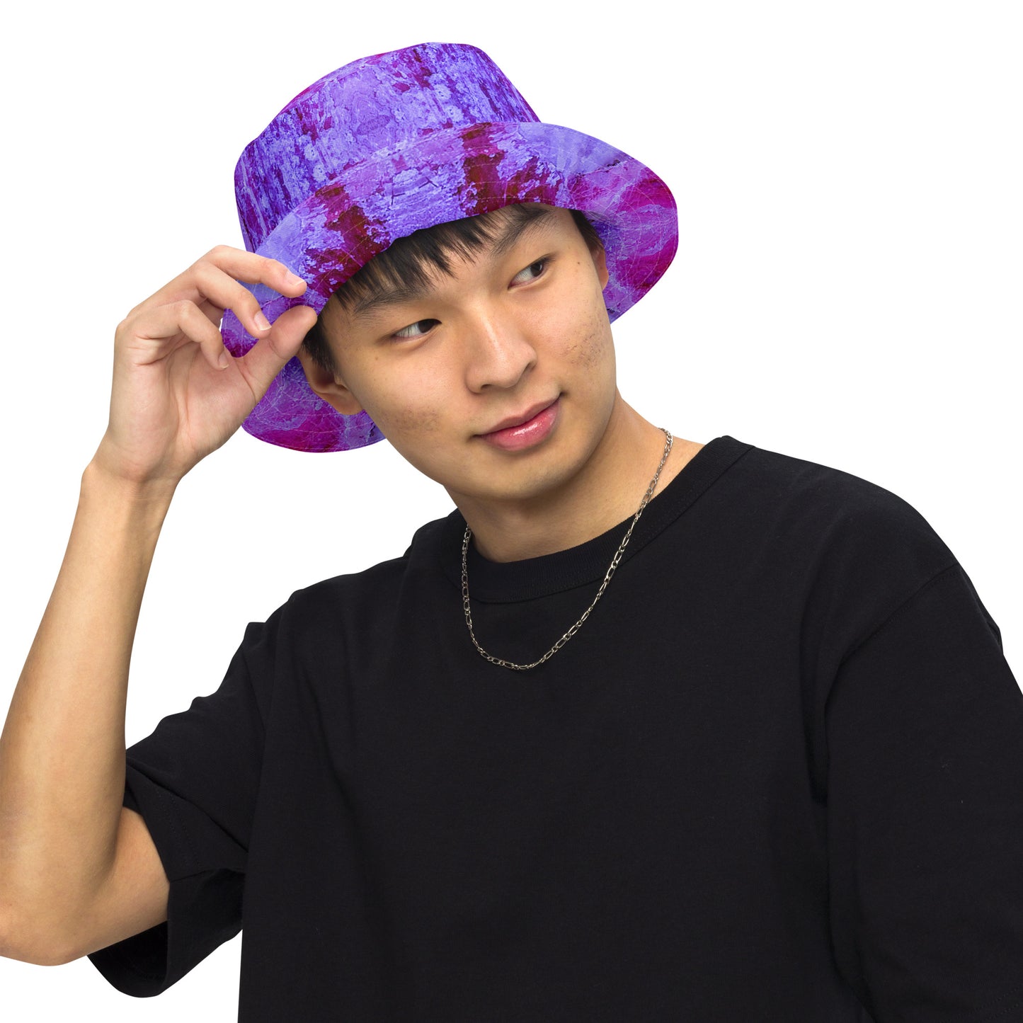 Bucket Hat: Kyanite. Rare Fluorescent , Buncombe, North Carolina, Original Color Ver 1