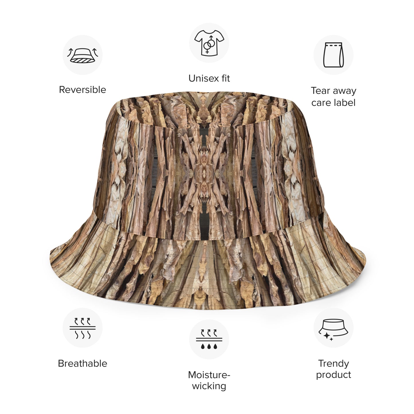 Bucket Hat Reversible: Tobacco , Bright Leaf, , , North Carolina, USA, , Original Color
