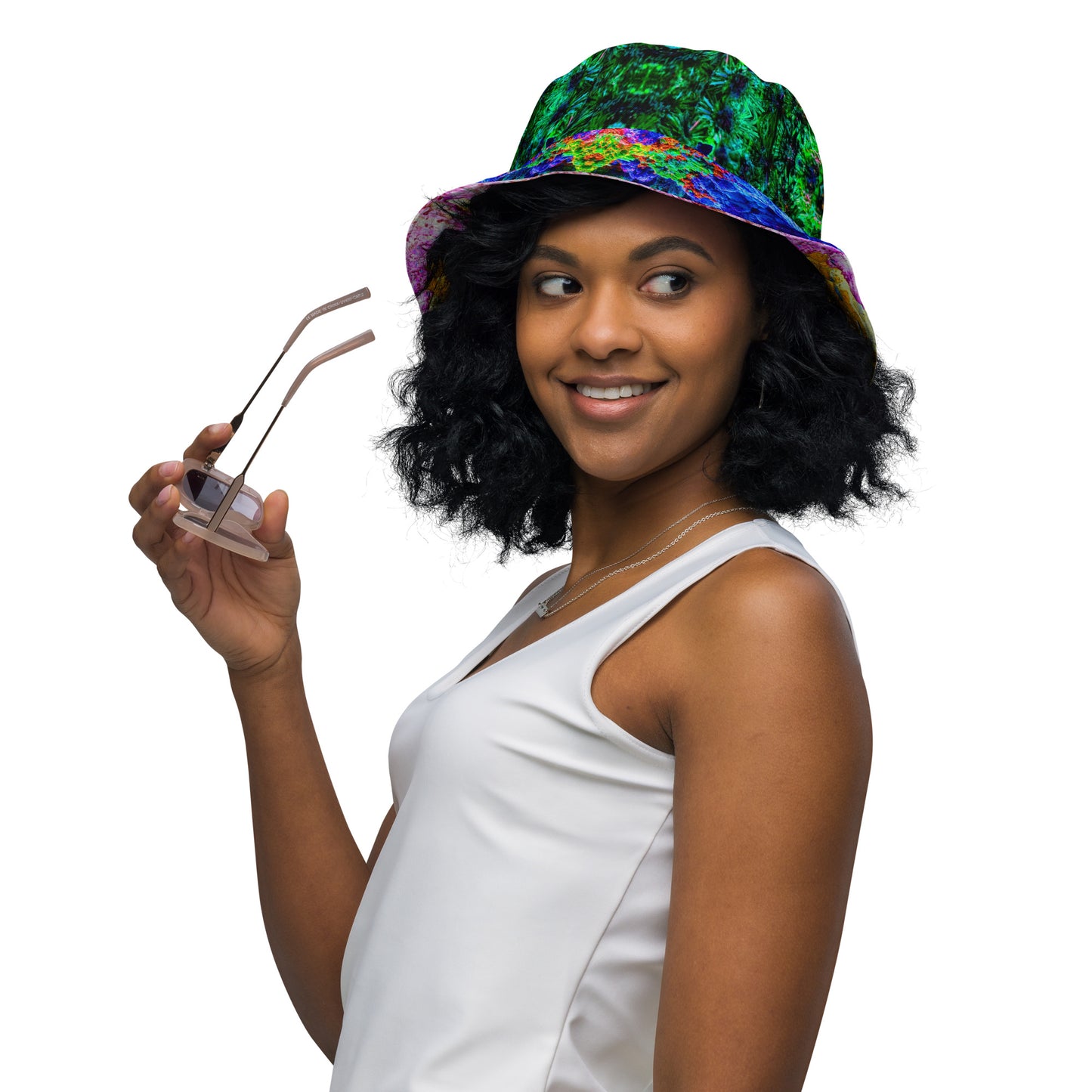 Bucket Hat: Malachite Crystals and Azurite Botryoids, , Queen Copper Mine, Bisbee, Arizona, USA, EX Yale, Circa 1900, Original Color and Inverted Color