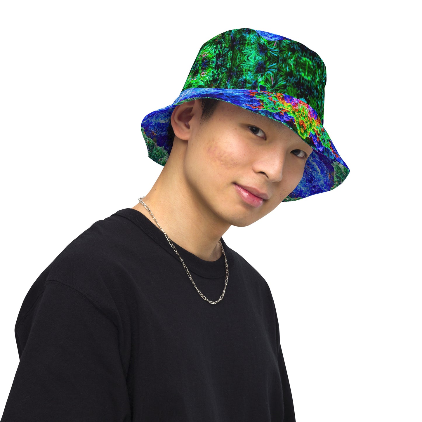 Bucket Hat: Malachite Crystals and Azurite Botryoids, Queen Copper Mine, Bisbee, Arizona, USA, EX Yale, Circa 1900, Original Color