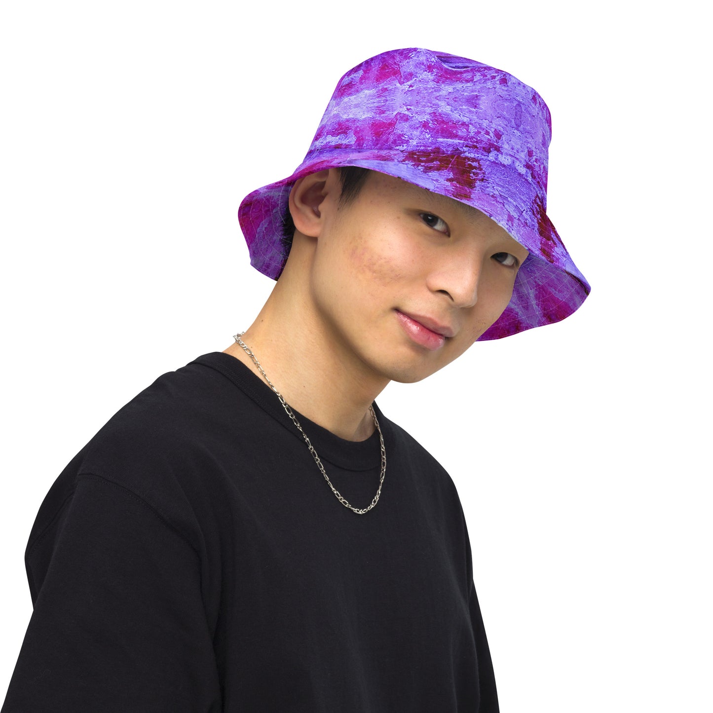 Bucket Hat: Kyanite. Rare Fluorescent , Buncombe, North Carolina, Original Color Ver 1