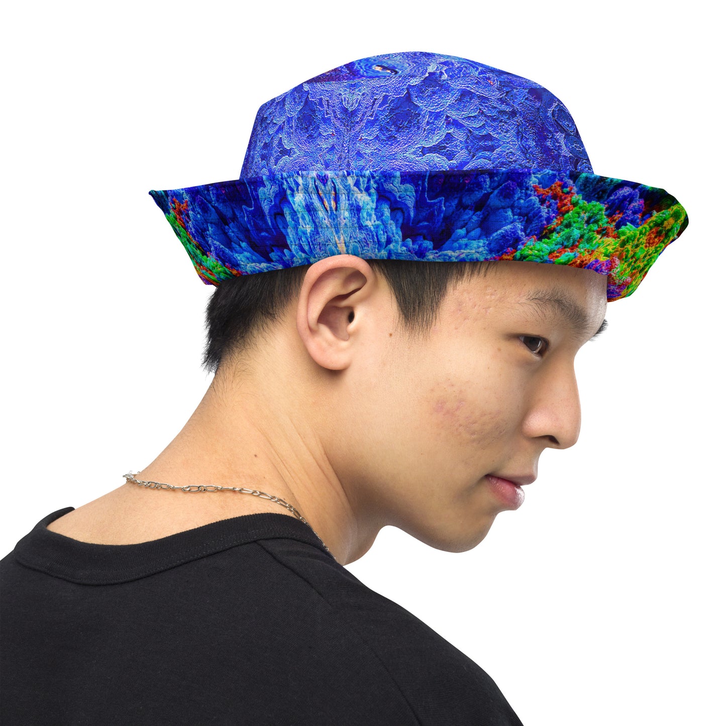 Bucket Hat: Malachite Crystals and Azurite Botryoids, Queen Copper Mine, Bisbee, Arizona, USA, EX Yale, Circa 1900, Original Color