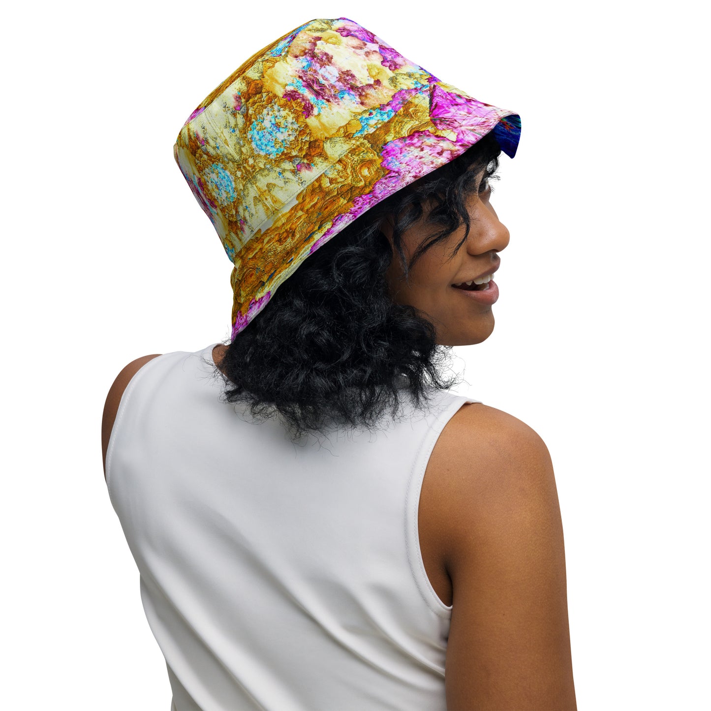 Bucket Hat: Malachite Crystals and Azurite Botryoids, , Queen Copper Mine, Bisbee, Arizona, USA, EX Yale, Circa 1900, Original Color and Inverted Color