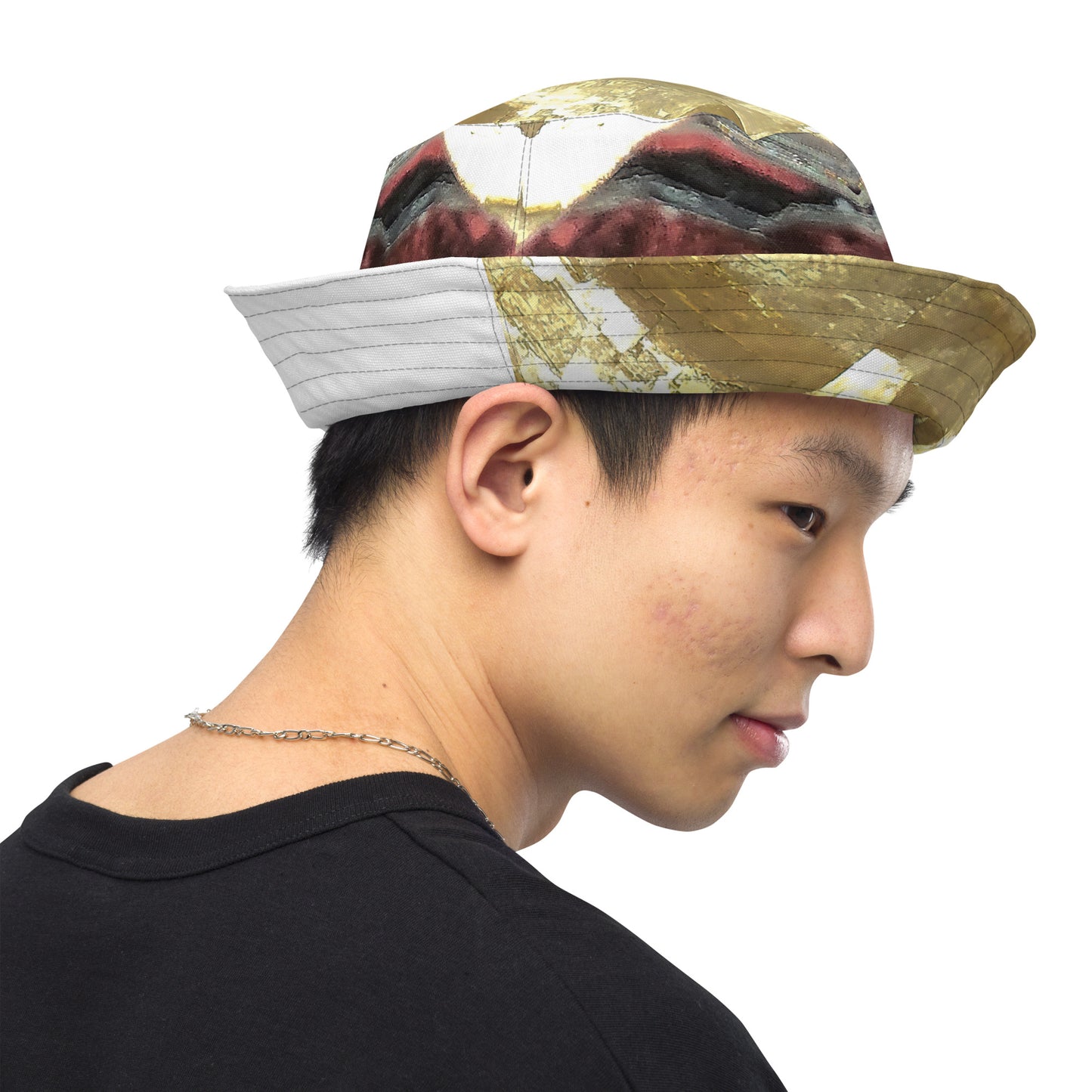 Bucket Hat: Siderite, and Biotite, Crabtree Quarry, Raleigh, North Carolina, USA, , Original Color