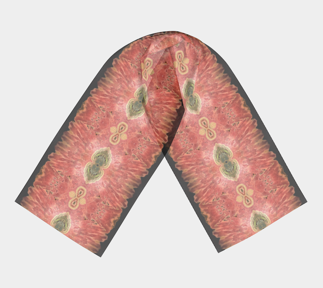 Long Scarf: Rhodocrosite, Argentina, Orignial Color, Reversable