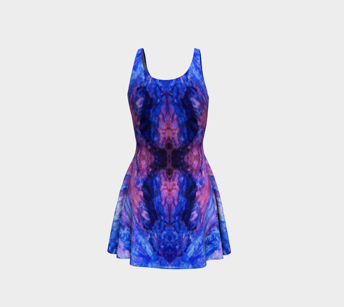 Flare Dress: Kyanite, Fluorescent, Buncombe County, North Carolina