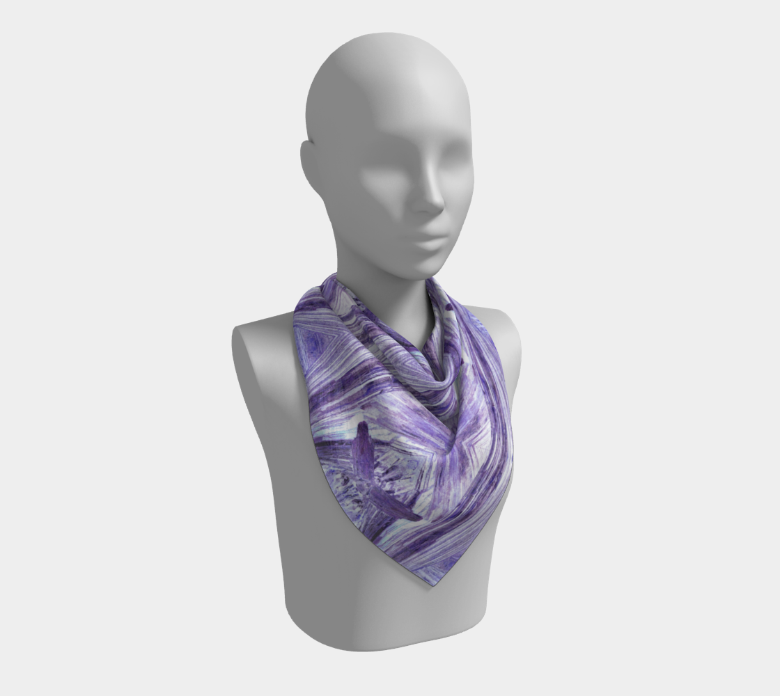 Square Scarf: Goethite, , , Teller County, Colarado, USA, Brian Kosnar, Violet