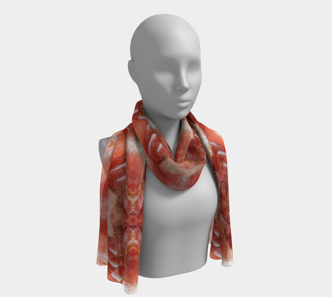 Long Scarf: Rhodocrosite, , Proudettes Quarry, Mont St Hillaire, Quebec, Canada, ex Neal Pfaff, Original Color 4
