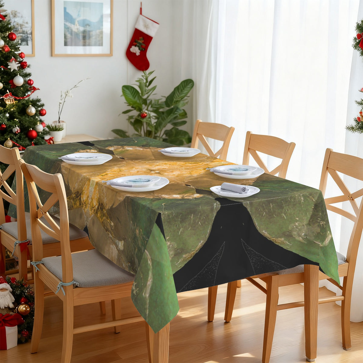 Tablecloth: Quartz, with Chlorite — Montgomery County, North Carolina, USA — Original Color