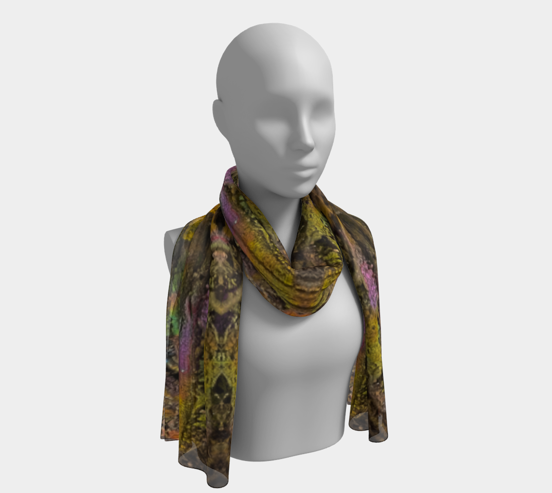 Long Scarf: Hematite: Irridescent, Graves Mt, , Georgia, USA, EX: , Original Color