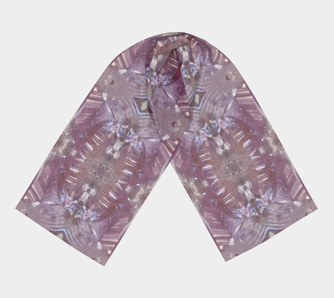 Long Scarf: Quartz, Amethyst, Zebulon, North Carolina, USA, Original Color