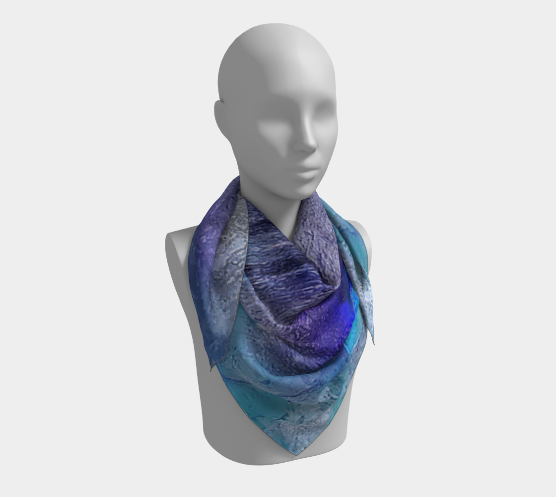 Square Scarf:Muscovite w Gartet, North Carolina, USA, Inverted Color
