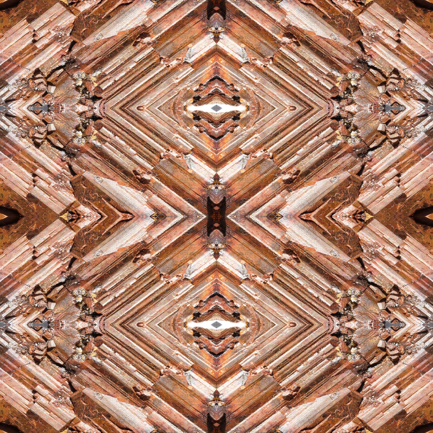 Square Scarf, Limonite, Wake County, North Carolina, Inverted Color