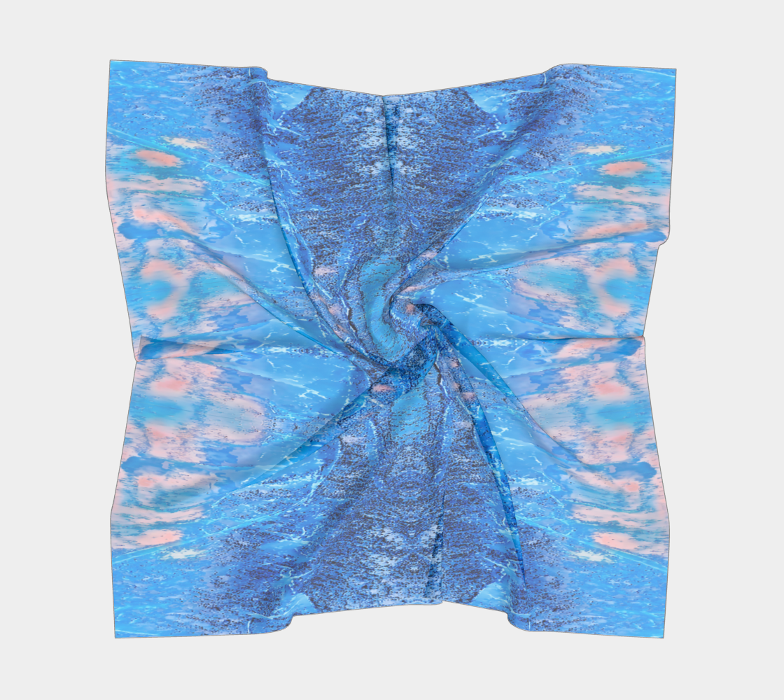 Square Scarf: Smoky Quartz, Hiddenite, Alexander County, North Carolina, Inverted Color