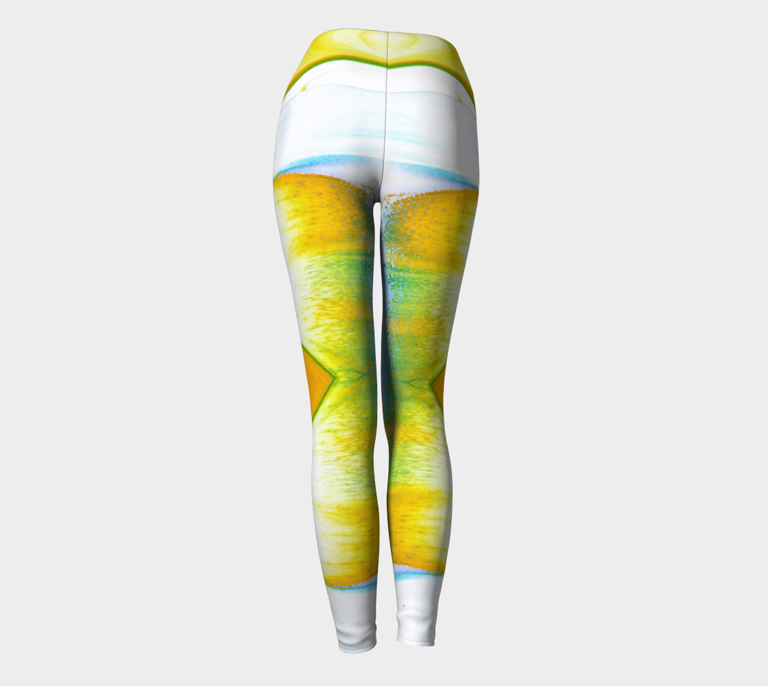 Leggings: A Color (Hansa Yellow) and D Color (Pthalo Green) Dispersing in Croom Acrylic House Paint