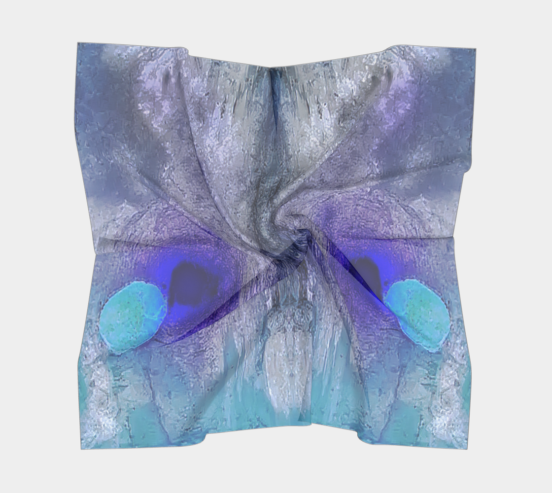 Square Scarf: Muscovite with Garnet, Deer Park Mine, Mitchell County, North Carolina, EX Lavinsky, Inverted Color