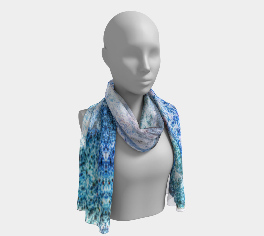 Long Scarf: Iridescent Marcasite on Calcite, Brushy Creek, Mine Viburnum Trend, Inverted Color