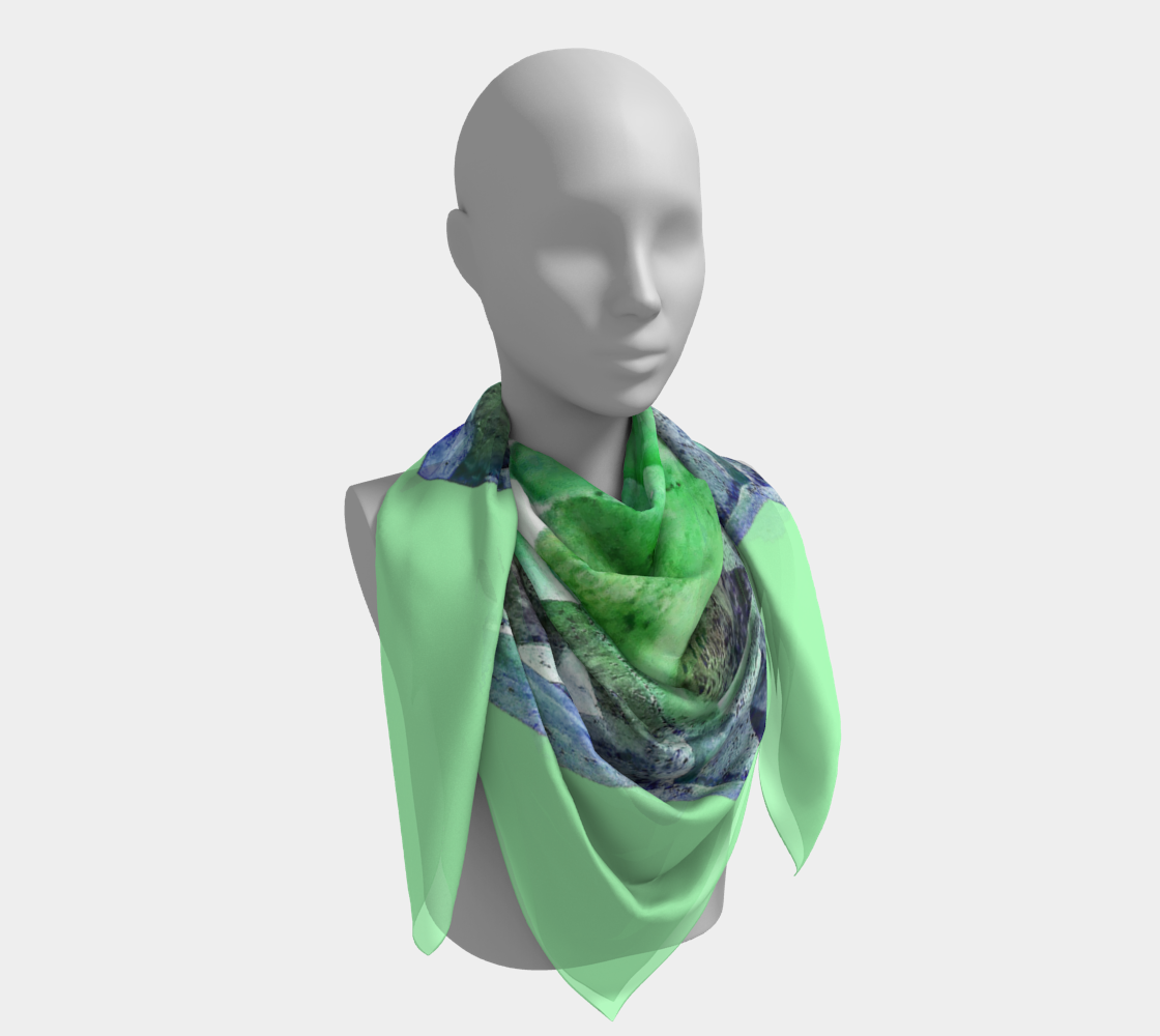 Square Scarf: Amethyst, Reel Mine, Iron Station, North Carolina, EX Mary Edith Sigmon, Inverted Color