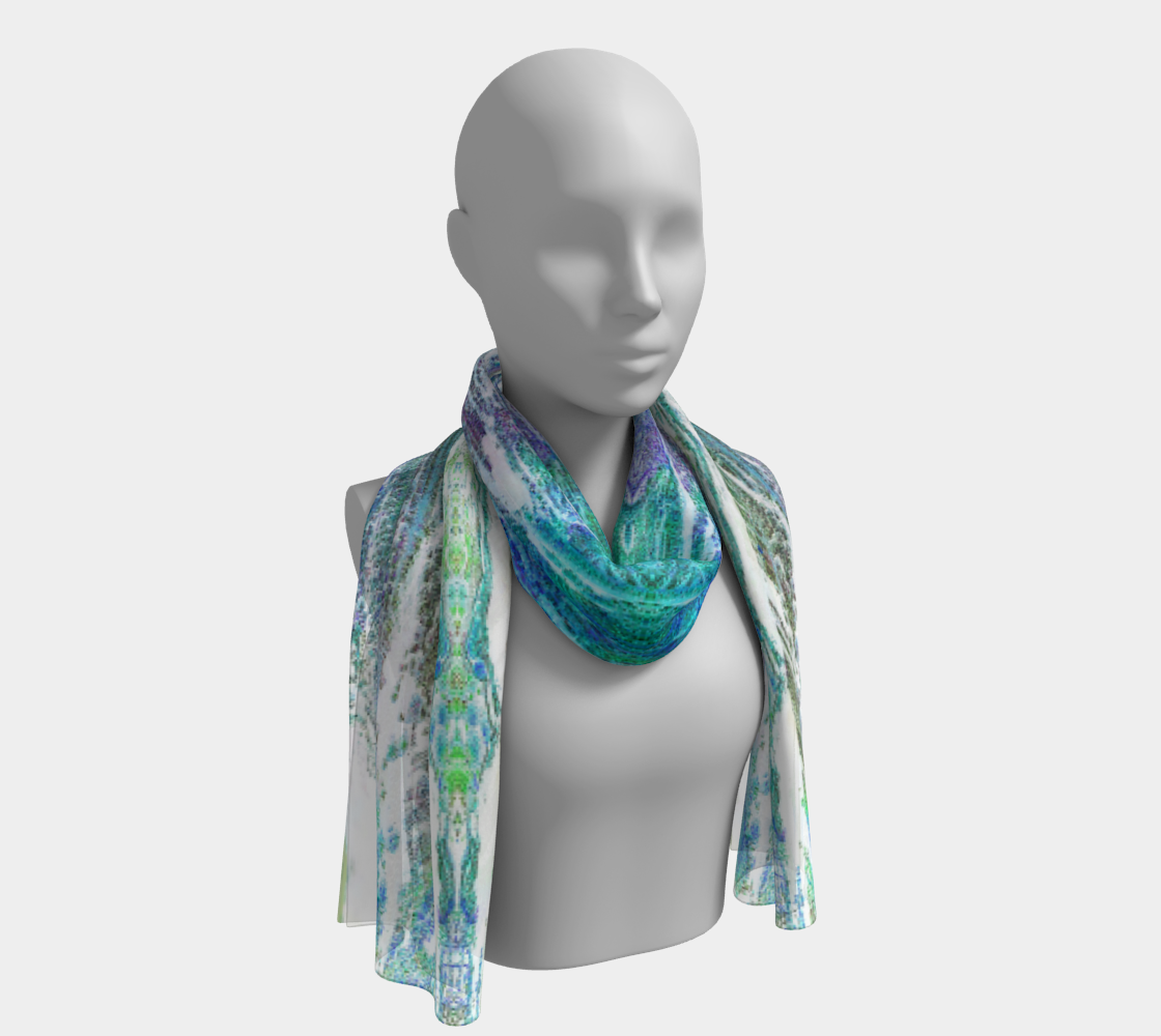 Long Scarf: Iridescent Hematite, Graves Mountain, Georgia, Inverted Color