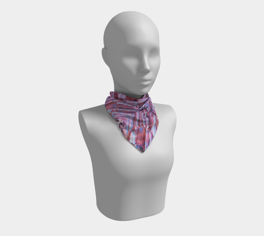 Square Scarf: Limonite, Wake County, North Carolina, Colorized